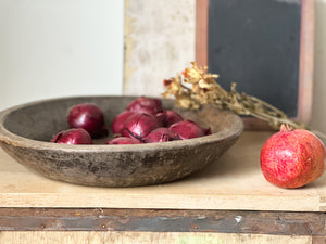 Rustic Parat Wooden Fruit Bowl