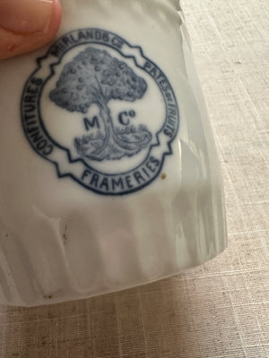Vintage Belgian Mirland & Co confiture ceramic jar