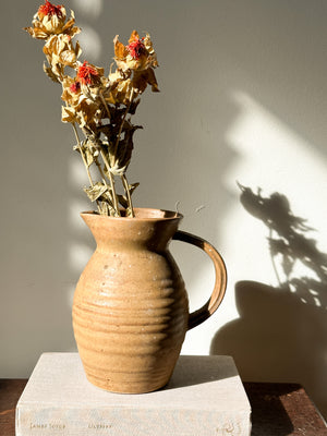 Vintage French stoneware (Gres) pitcher