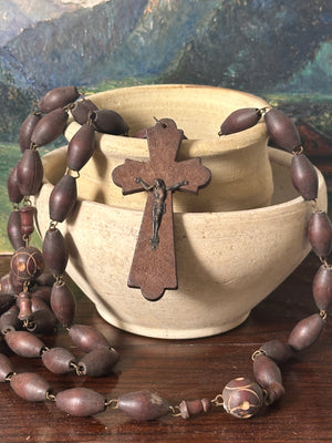 Vintage French rosary beads