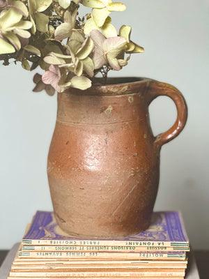 Vintage French stoneware pitcher