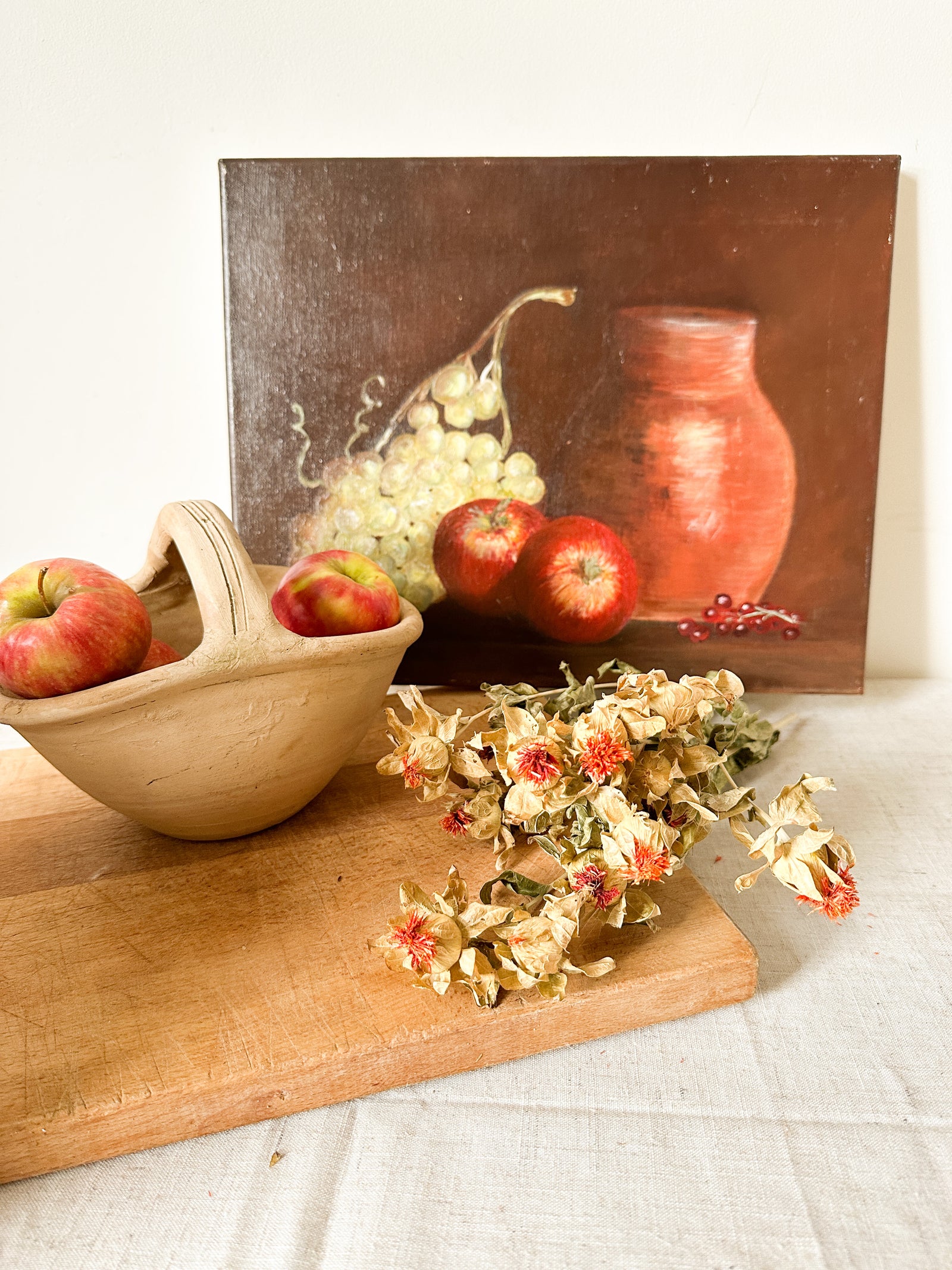 French still life painting on canvas