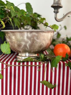 Vintage silver plate decorative bowl