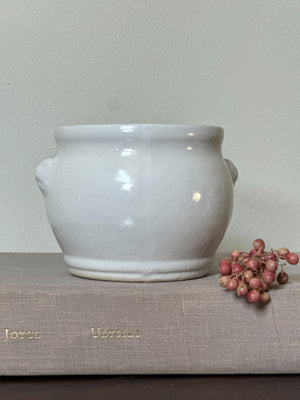 Miniature French white soupiere bowl