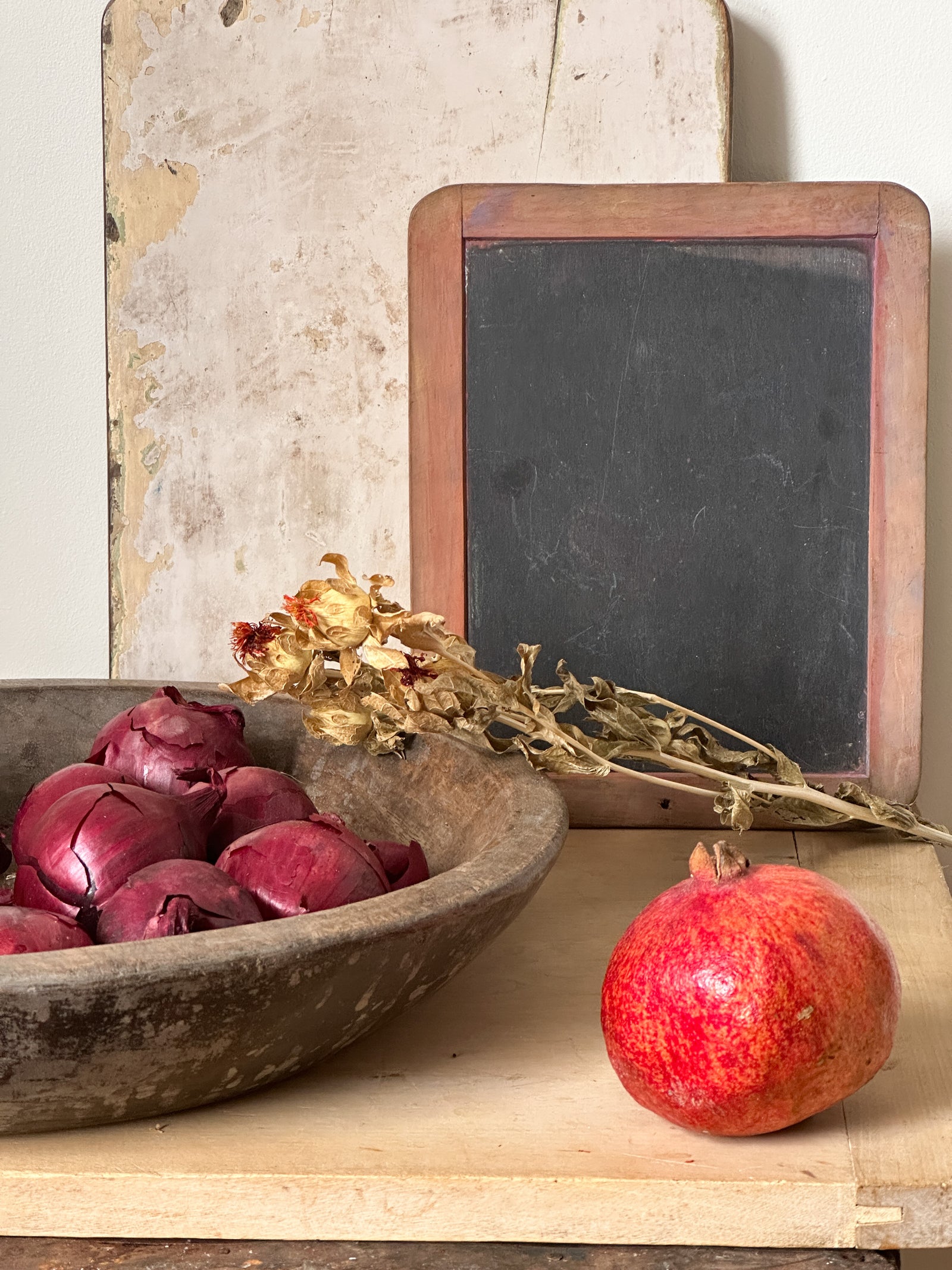 Vintage mini blackboard with wooden frame
