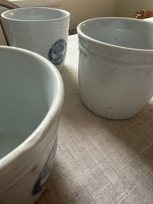 Vintage Belgian Mirland & Co confiture ceramic jar