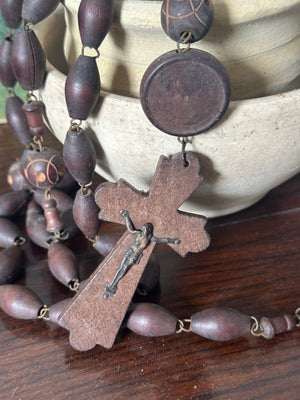 Vintage French rosary beads