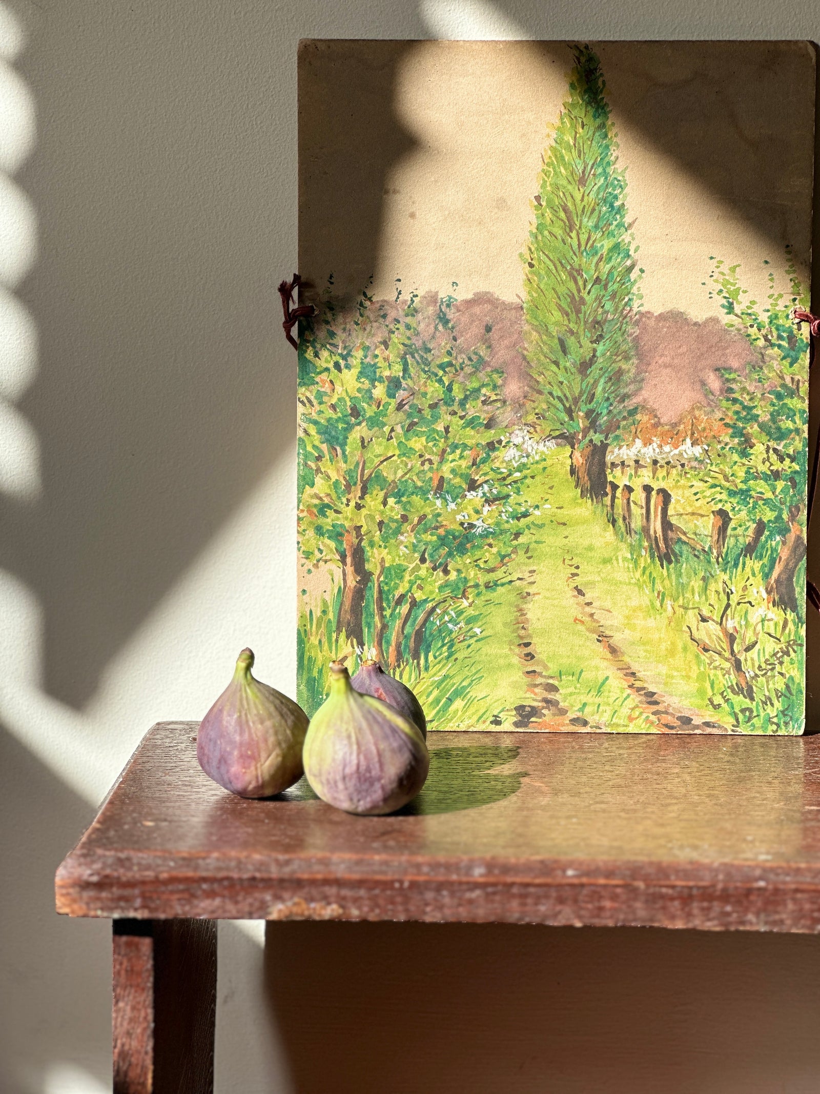 Vintage French landscape painting