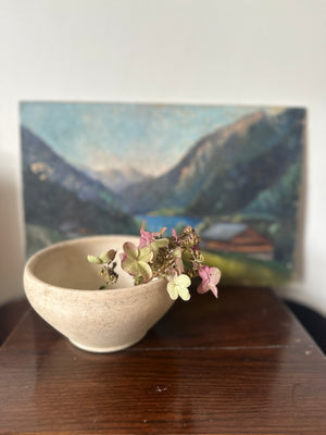 Rustic French earthenware bowl