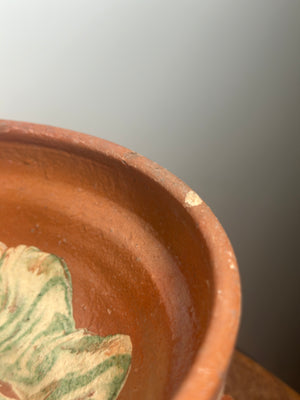 Festive patterned terracotta bowl