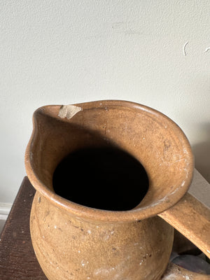 Vintage French stoneware (Gres) pitcher