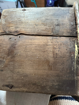 Salvaged white wooden drawer