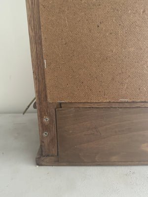 Vintage wooden dressing table mirror