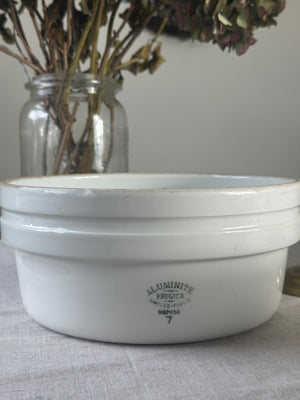 French Limoges Frugier Aluminite porcelain serving bowl