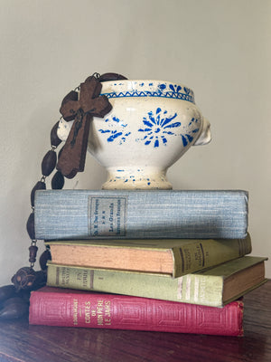 Blue and white French soupiere bowl