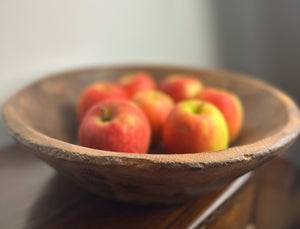 Rustic Parat Wooden Fruit Bowl