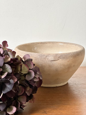 Vintage French stoneware bowl