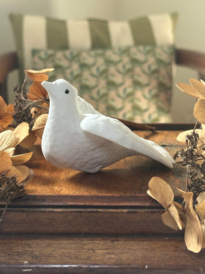 Limoges French bisque porcelain dove