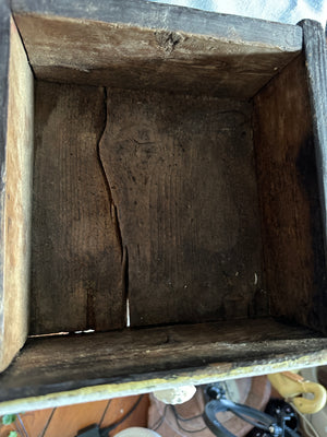 Salvaged white wooden drawer