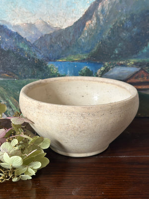 Rustic French earthenware bowl