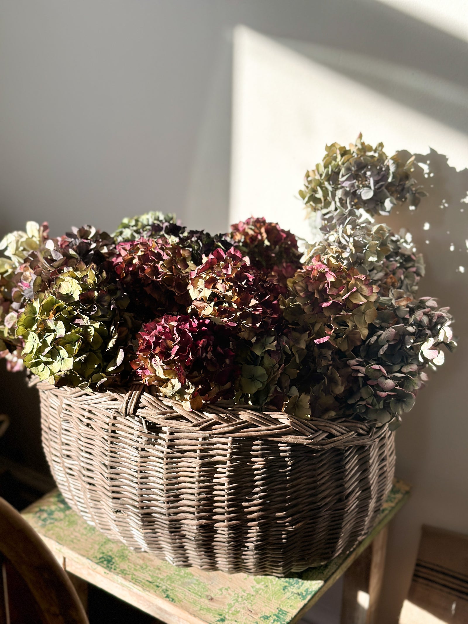 Vintage wicker basket