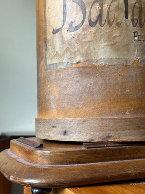 Vintage French "poudre" cylindrical powder box