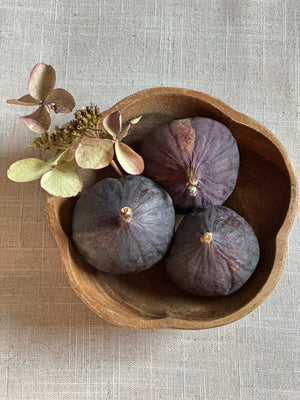 Vintage wooden trinket bowl