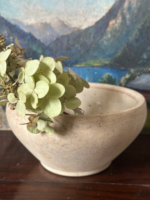 Rustic French earthenware bowl