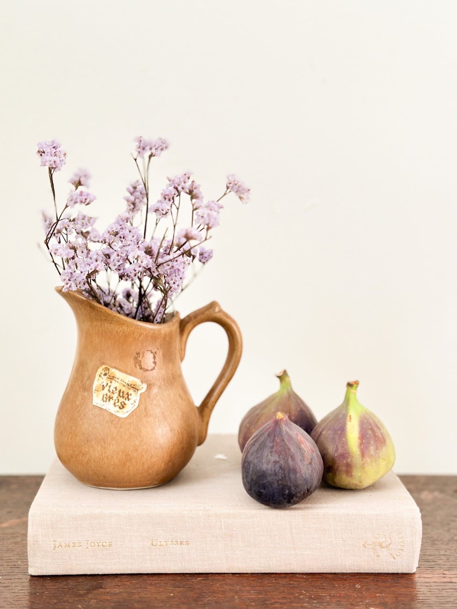 Vintage French stoneware pitcher Vieux Gres