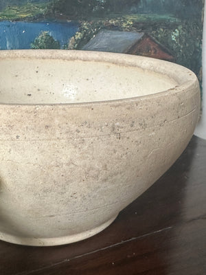 Rustic French earthenware bowl