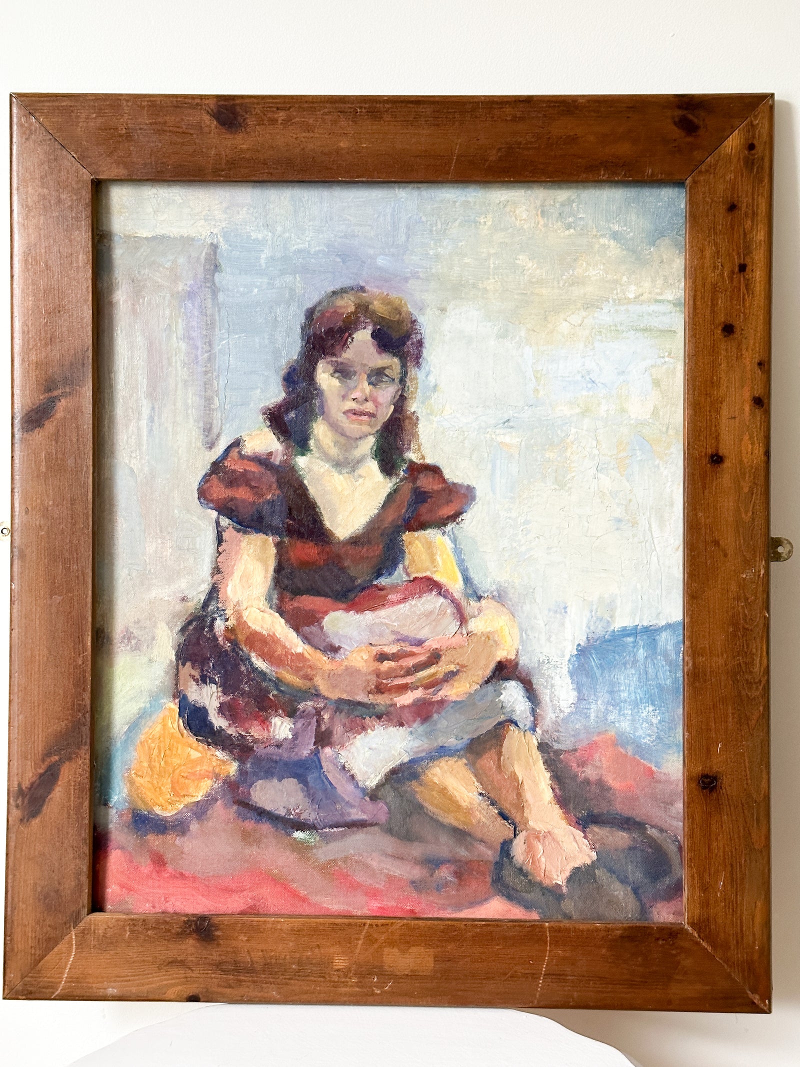 Vintage portrait of a rustic woman