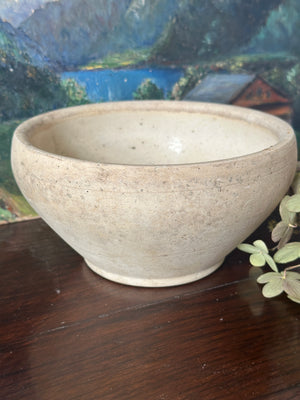 Rustic French earthenware bowl