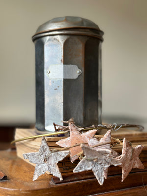 Vintage French metal food canister