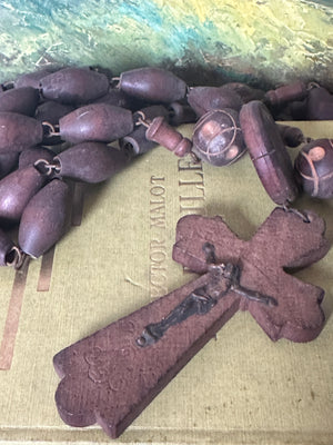 Vintage French rosary beads