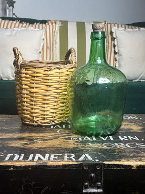 Viresa Green Glass Demi John With basket