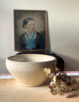 Vintage French stoneware bowl