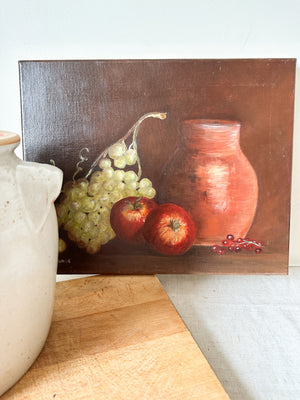French still life painting on canvas