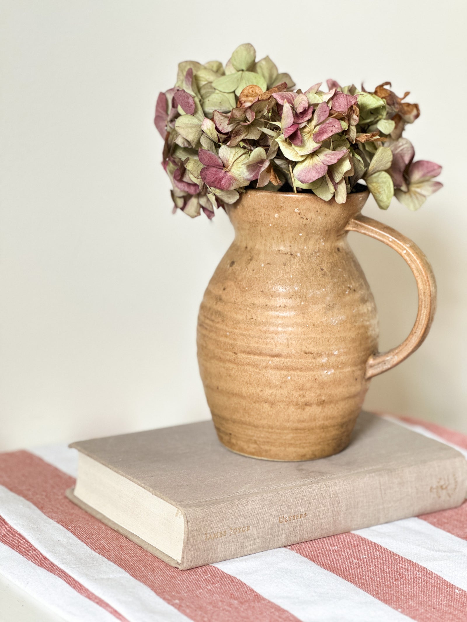 Vintage French stoneware (Gres) pitcher