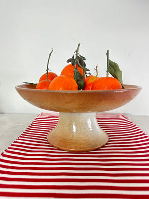French earthenware cake stand