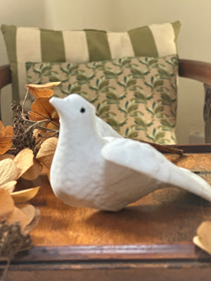 Limoges French bisque porcelain dove