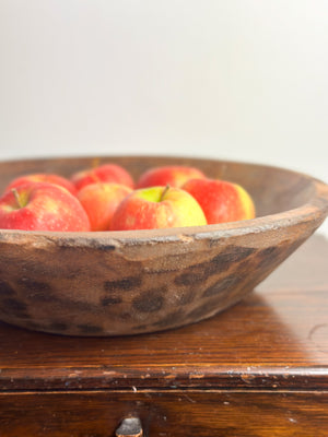 Rustic Parat Wooden Fruit Bowl