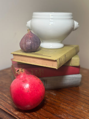 French white soupiere bowl