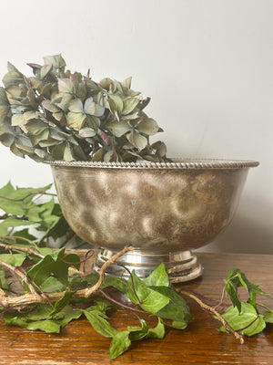 Vintage silver plate decorative bowl