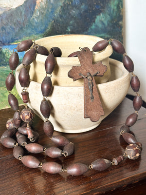 Vintage French rosary beads