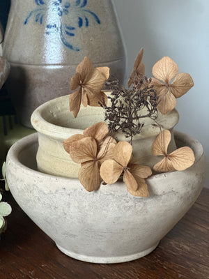 Rustic French earthenware bowl