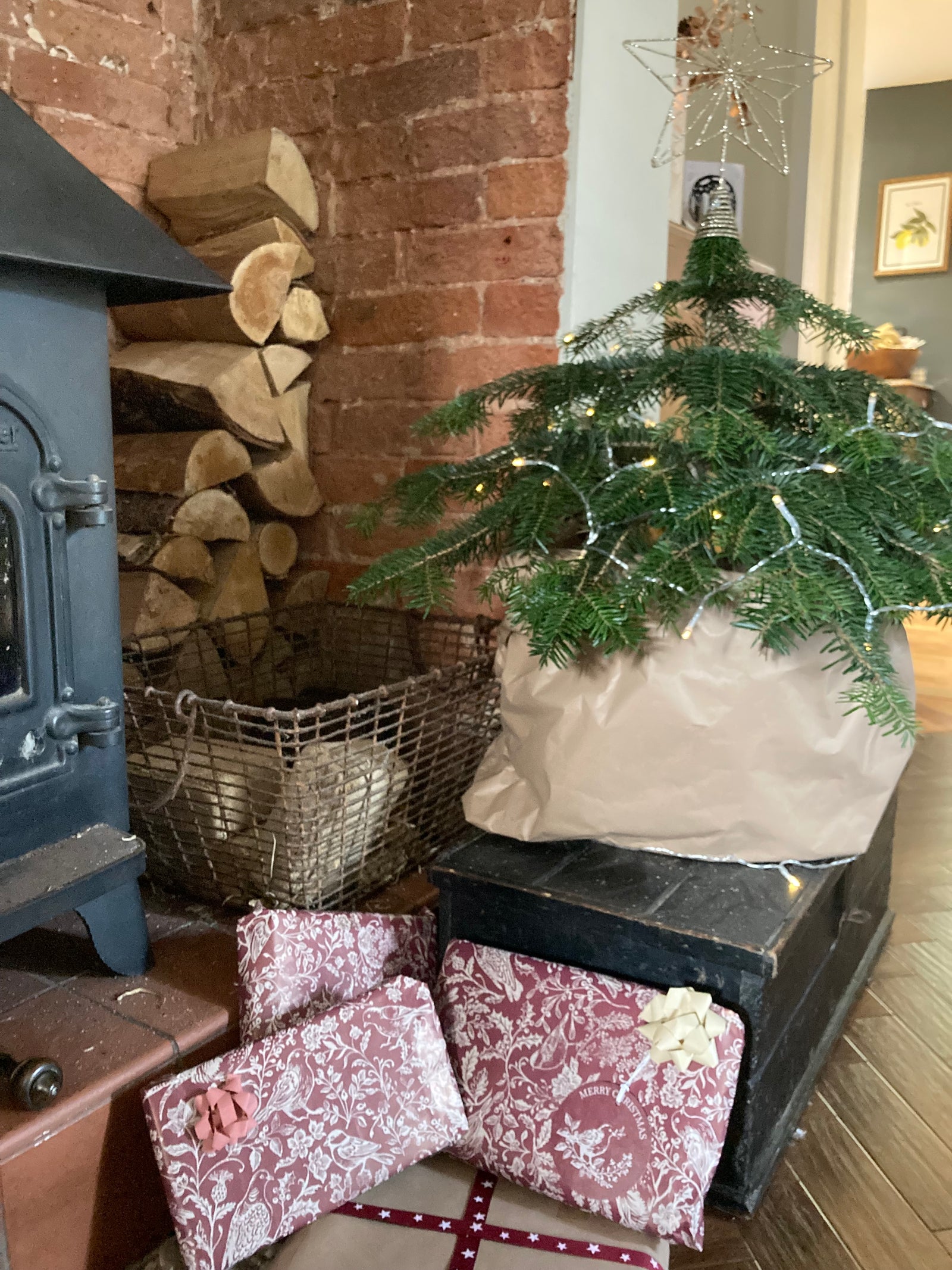 Vintage French Wire Basket