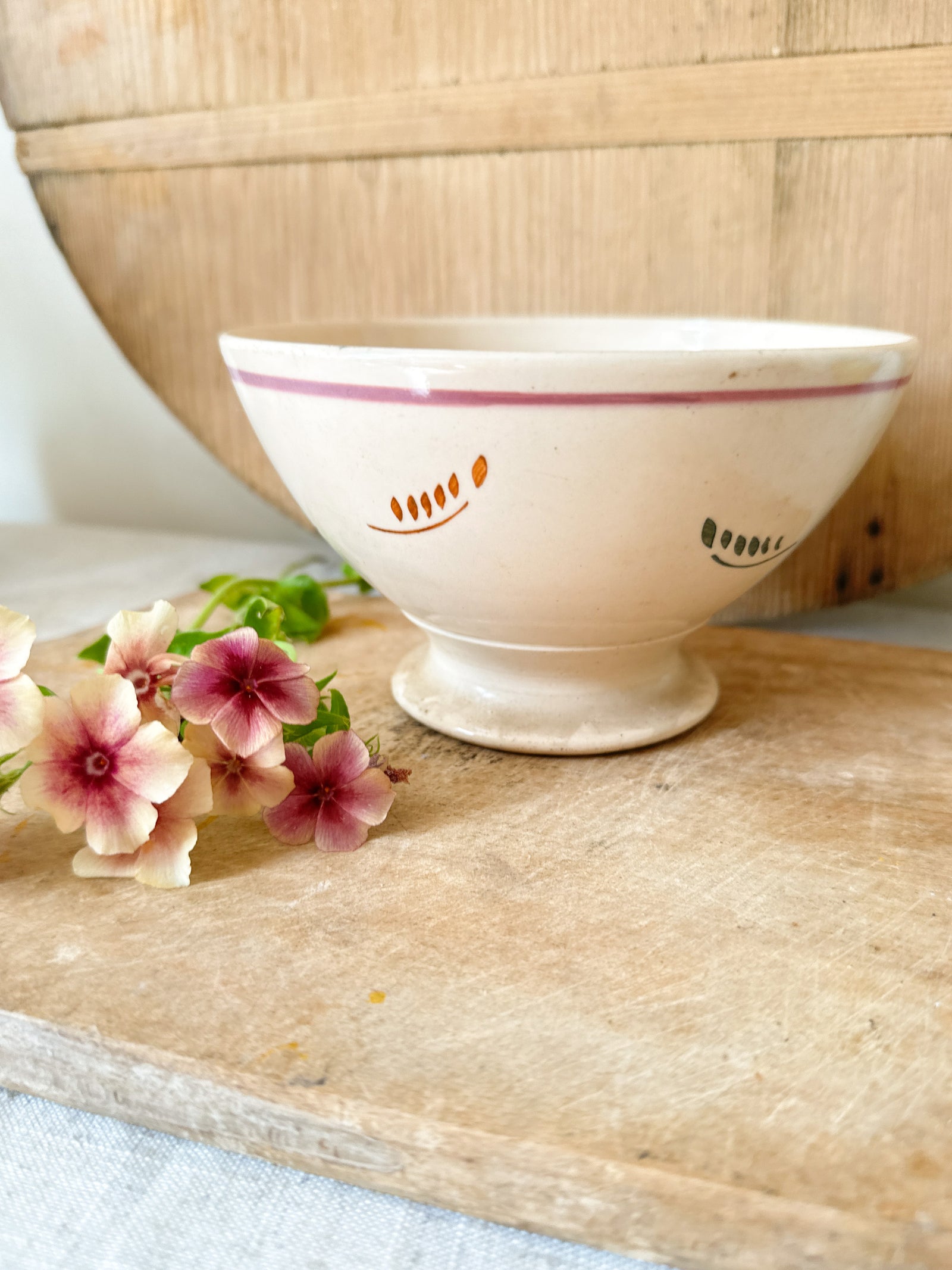 Antique French cafe au lait bowl Luneville