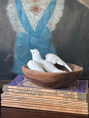 Limoges French bisque porcelain dove