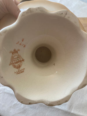 Patterned Crown Ducal Ware Footed Bowl
