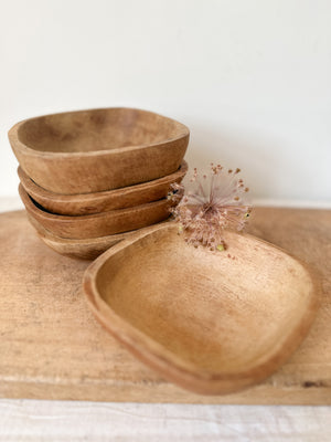 Rustic wooden bowl